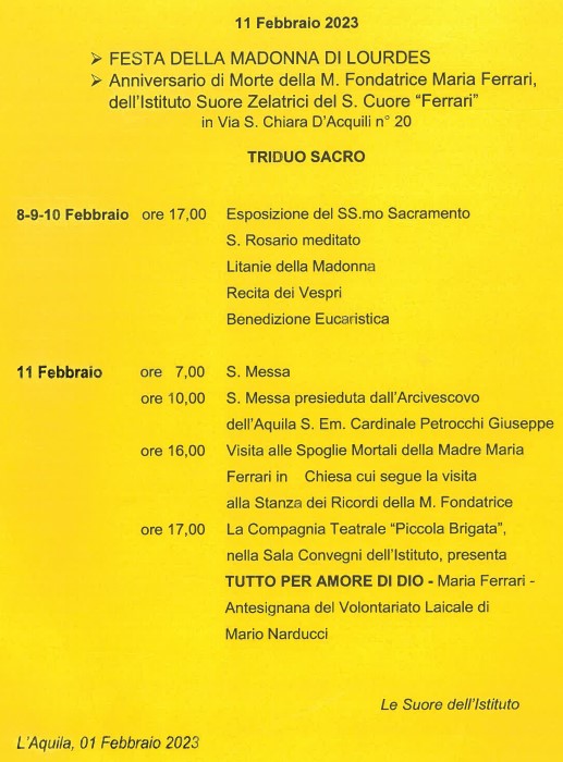 Prossimi eventi